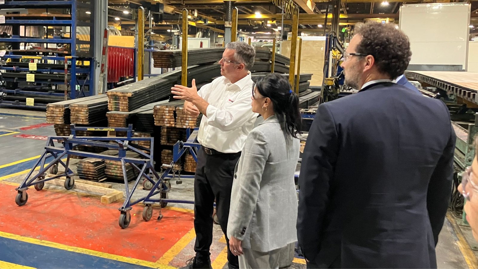 Visite de l'usine Manac à Saint-Georges.