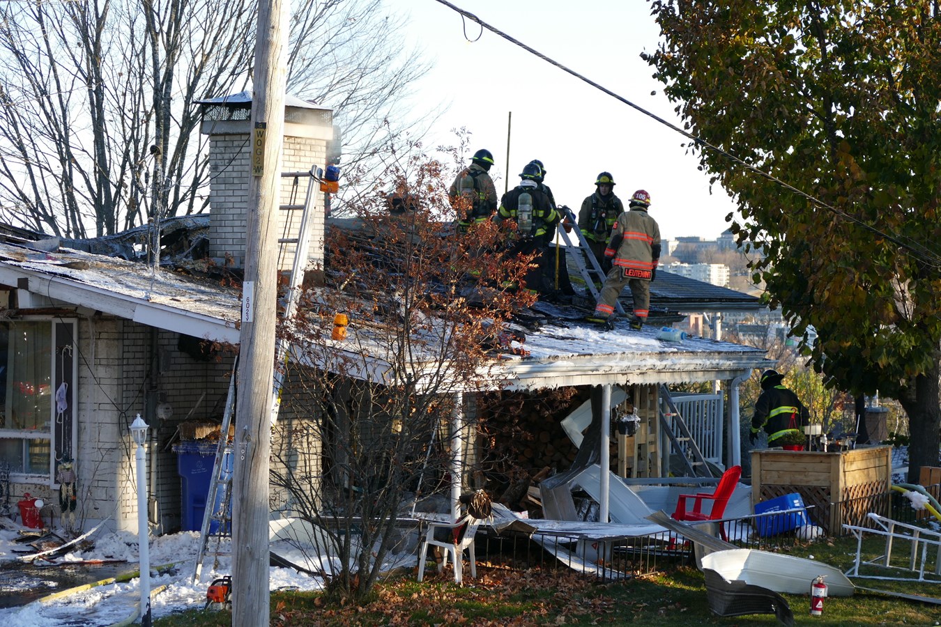 Feu de résidence à Saint-Georges