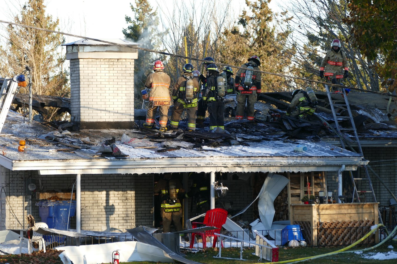 Feu de résidence à Saint-Georges