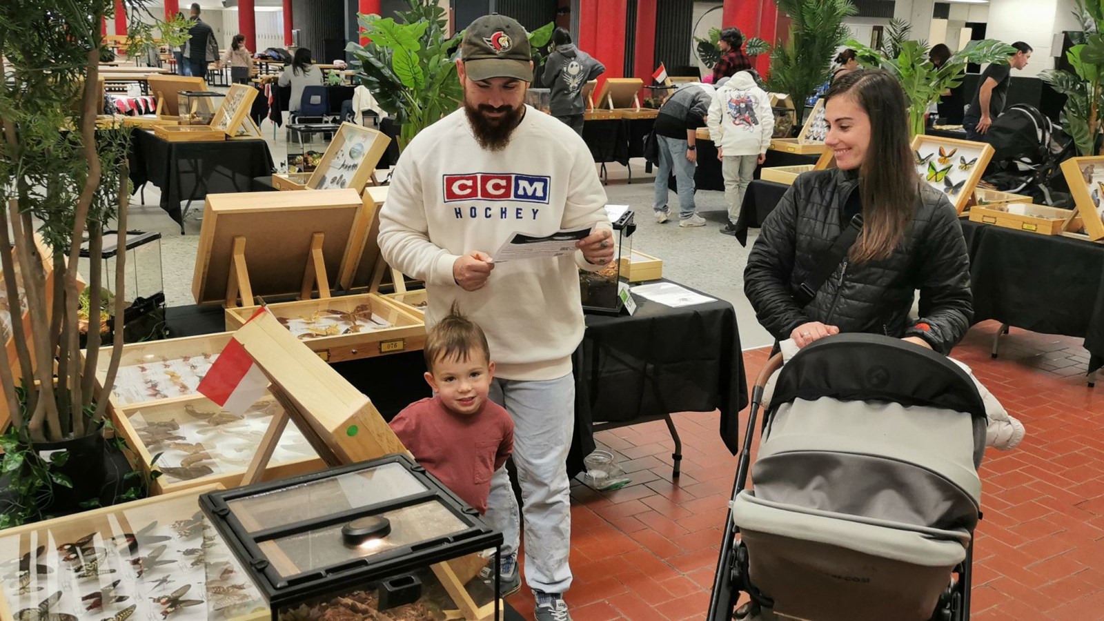 Le jeune Thomas a bien aimé sa visite en famille.