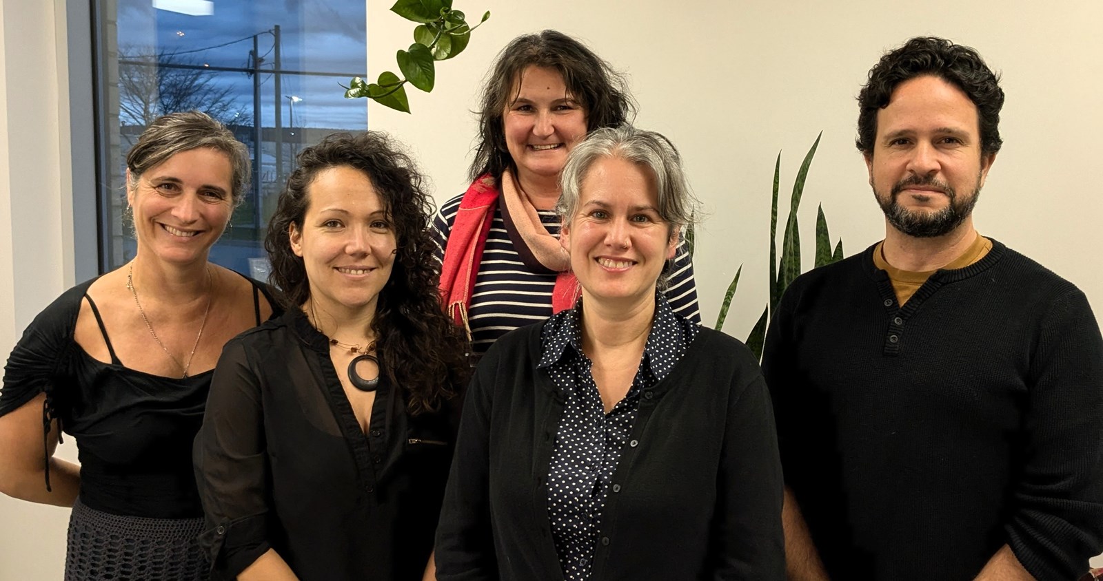 Les membres du comité fondateur de Culture Chaudière-Appalaches, de gauche à droite : Angie Létourneau, Nady Larchet, Dominique Garon, Magali Paquin et Olivier Leclerc.