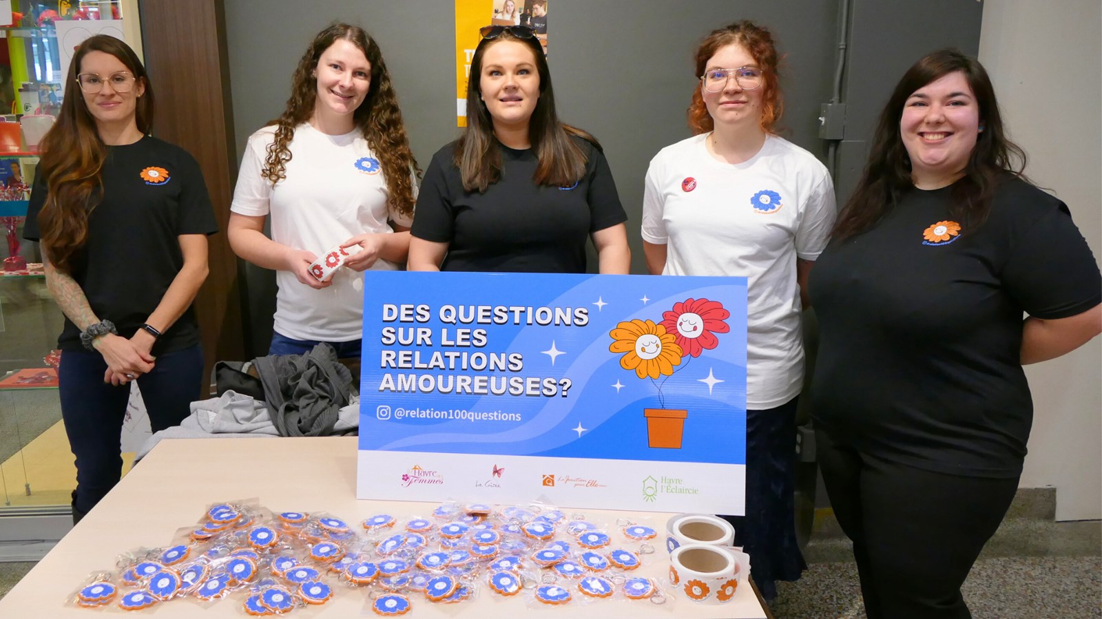 Les intervenantes de la campagne @relation100questions au Cégep Beauce-Appalaches de Saint-Georges