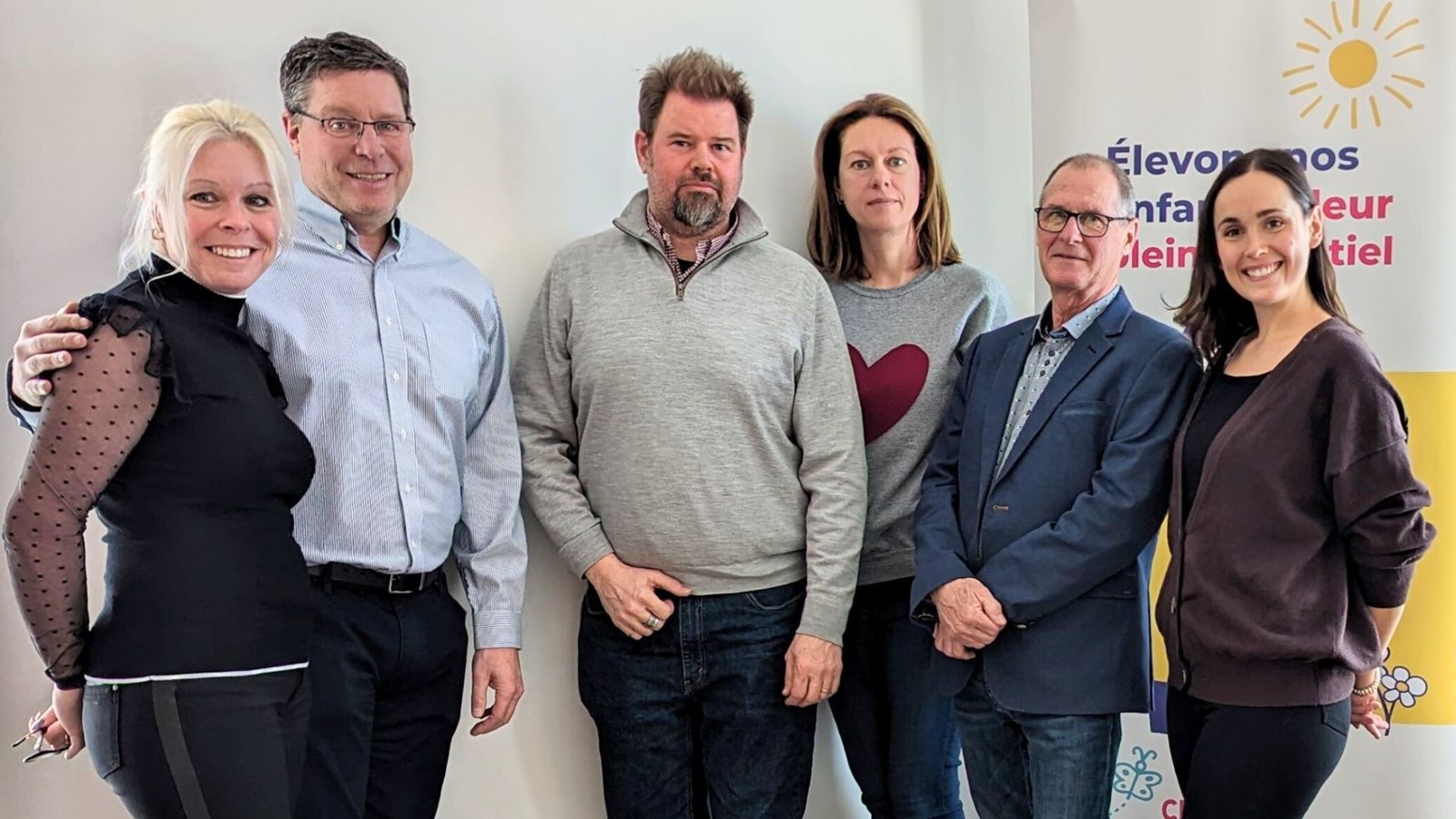 Les membres du comité de financement: Valérie Poulin, Bernard Bolduc, Jean-François Drouin, Milisa Pépin, Louis Bilodeau et Stéphanie Roy. Absents: Luc Paquet et Marc-Olivier Roy.