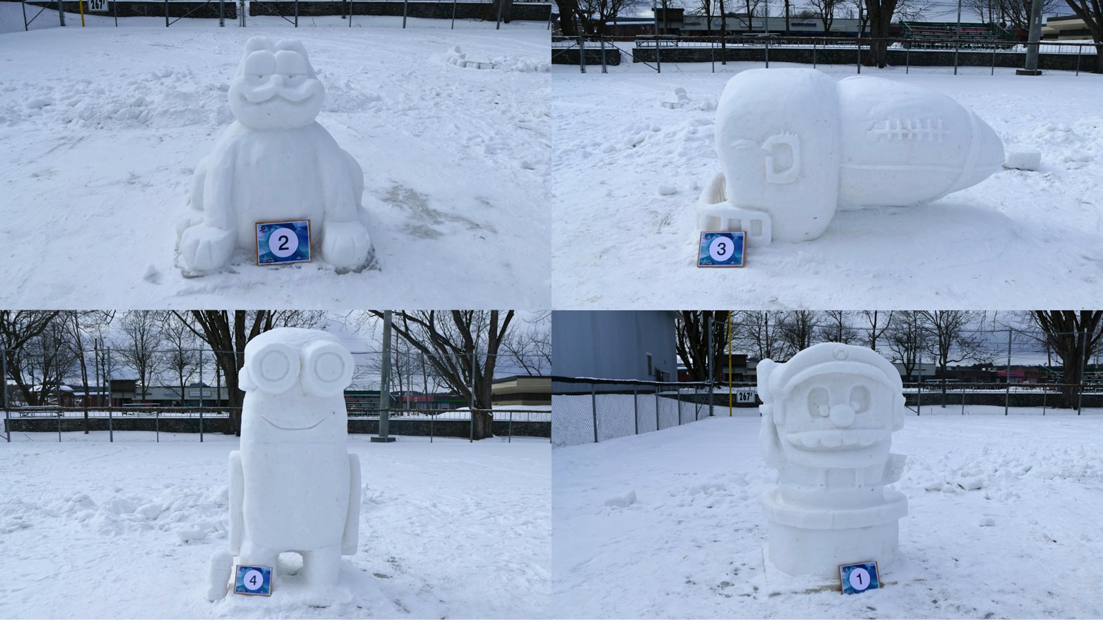 Sculptures sur neige: les gagnants de l'édition 2024 sont connus