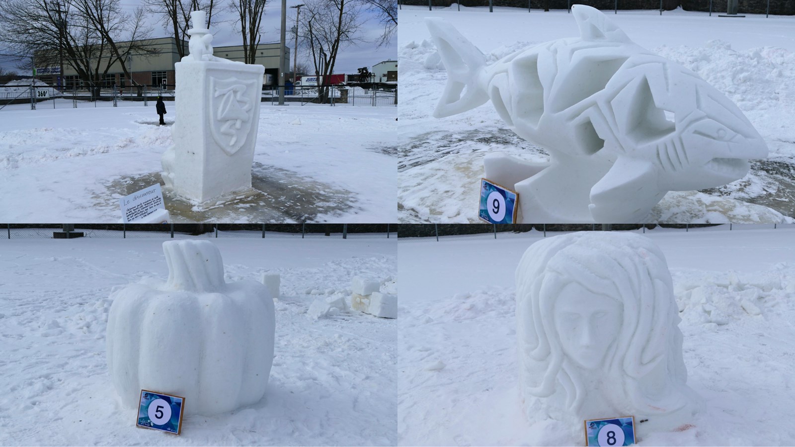 Sculptures sur neige: les gagnants de l'édition 2024 sont connus