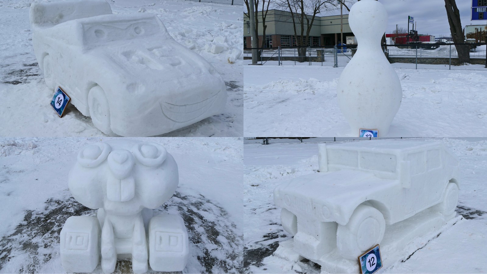 Sculptures sur neige: les gagnants de l'édition 2024 sont connus