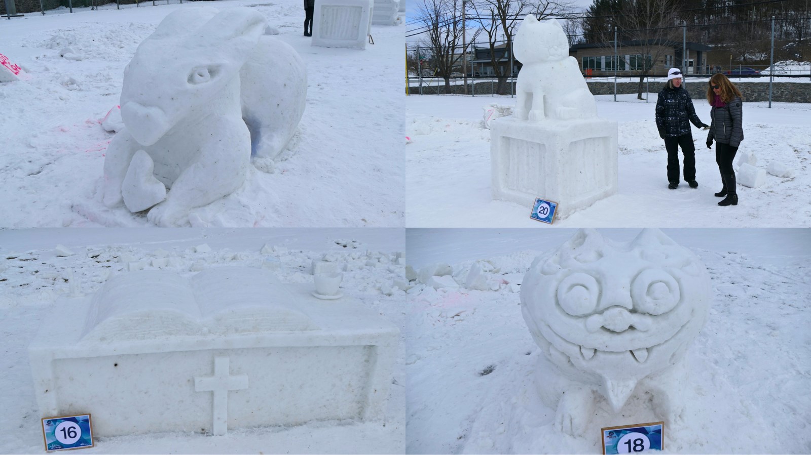 Sculptures sur neige: les gagnants de l'édition 2024 sont connus