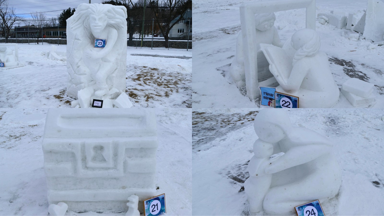 Sculptures sur neige: les gagnants de l'édition 2024 sont connus