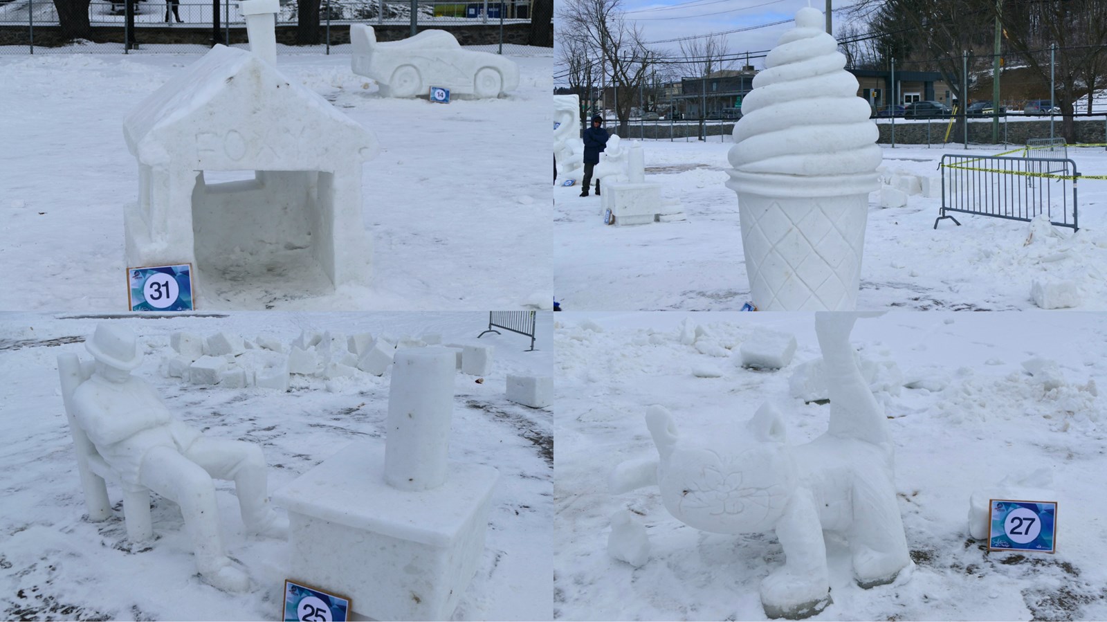 Sculptures sur neige: les gagnants de l'édition 2024 sont connus