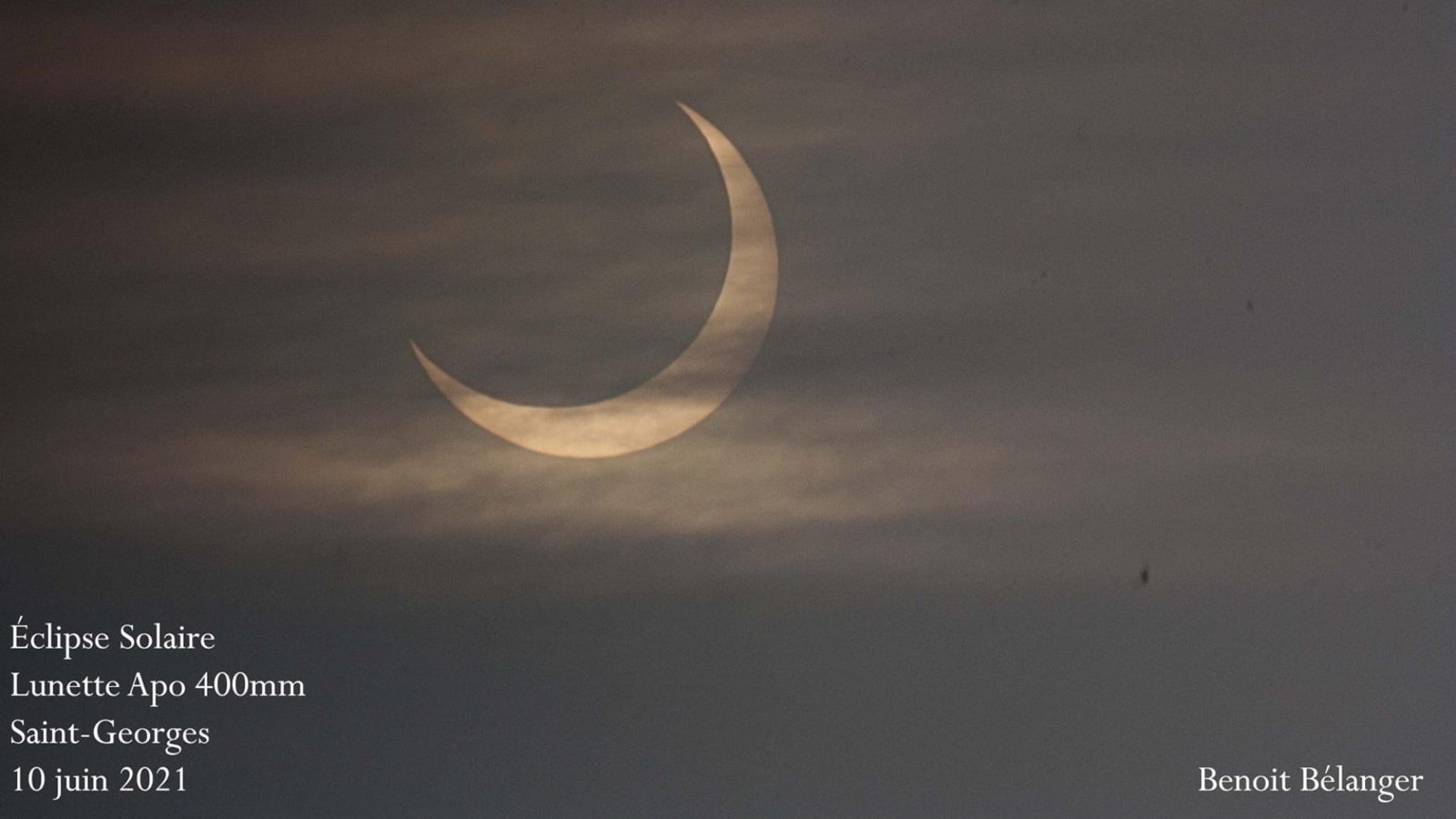 Une éclipse totale sera visible à Saint-Georges le 8 avril