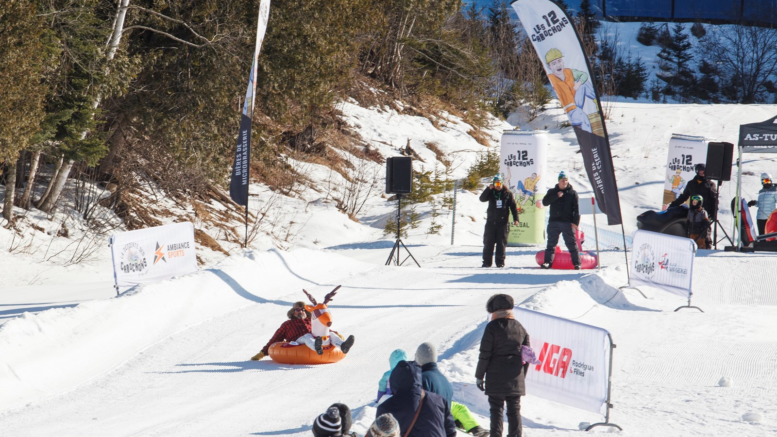 Les Beaucerons s'amusent à la Descente des Cabochons