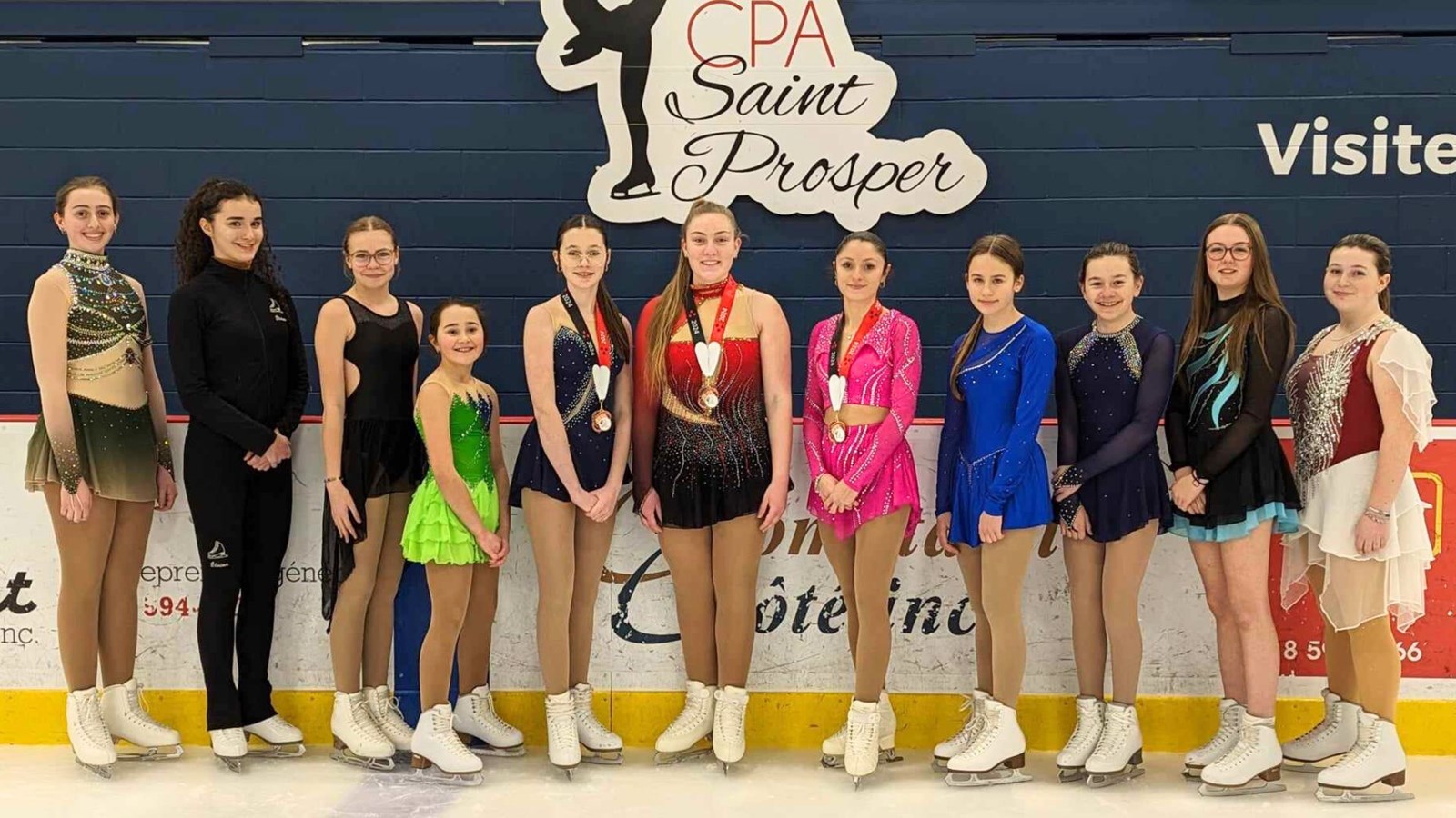 Outre les médailles, six patineuses de la délégation prospérienne ont aussi reçu des rubans de bronze.