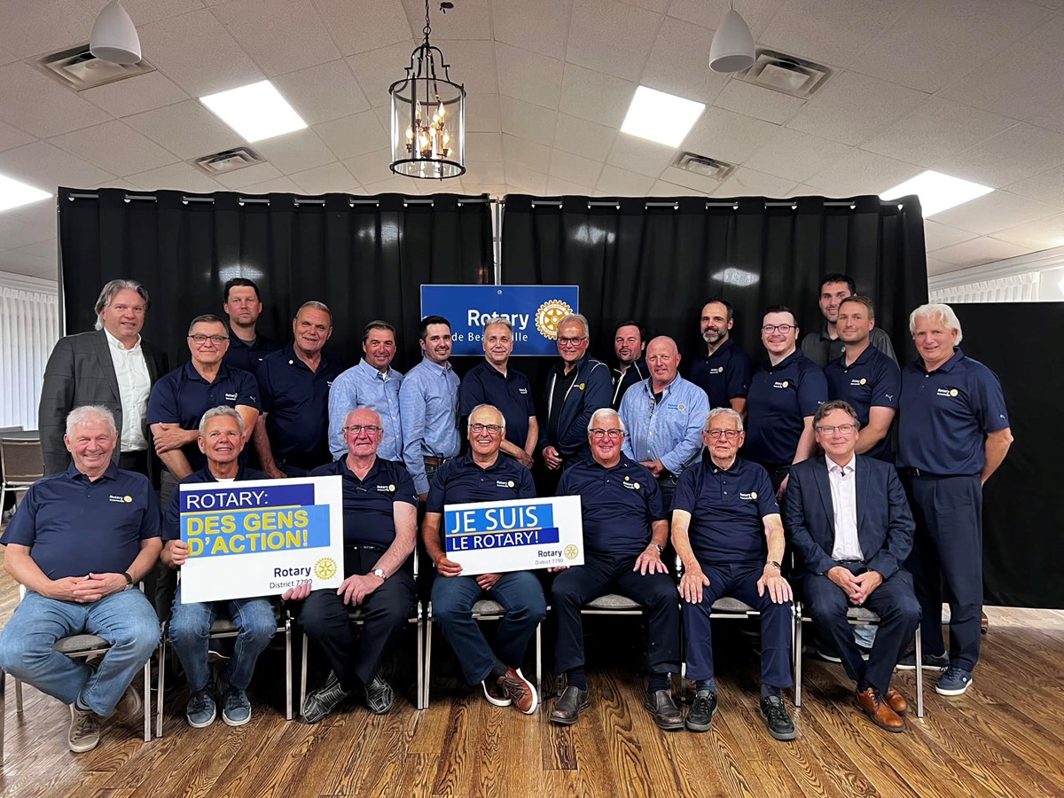 Les membres du Club Rotary de Beauceville