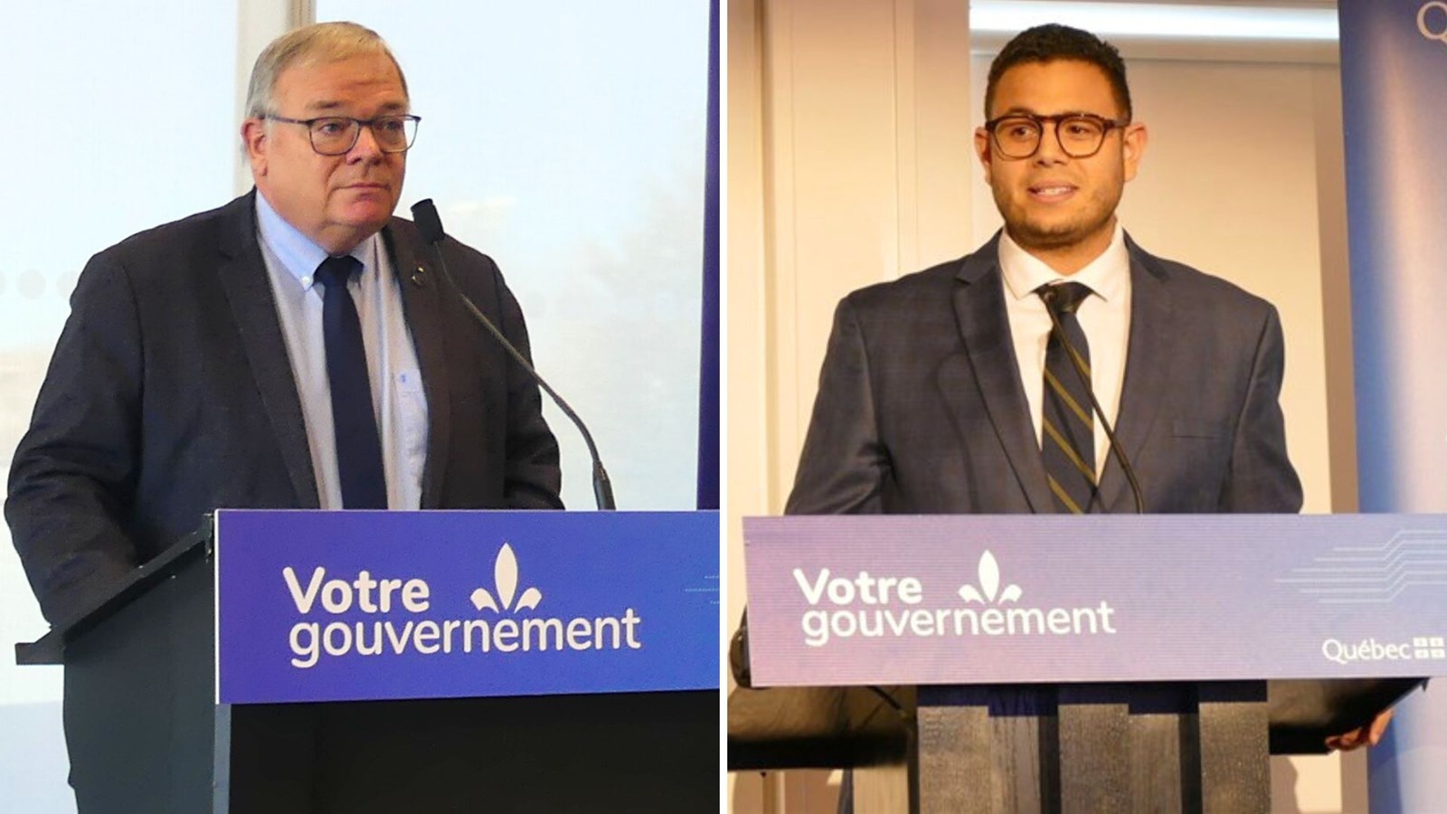 Luc Provençal et Samuel Poulin, respectivement député de Beauce-Nord et de Beauce-Sud.