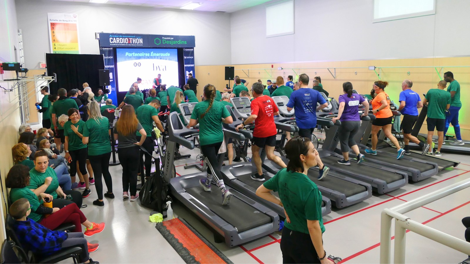 Les sportifs prennent d'assaut le gymnase de la Fondation du coeur Beauce-Etchemin