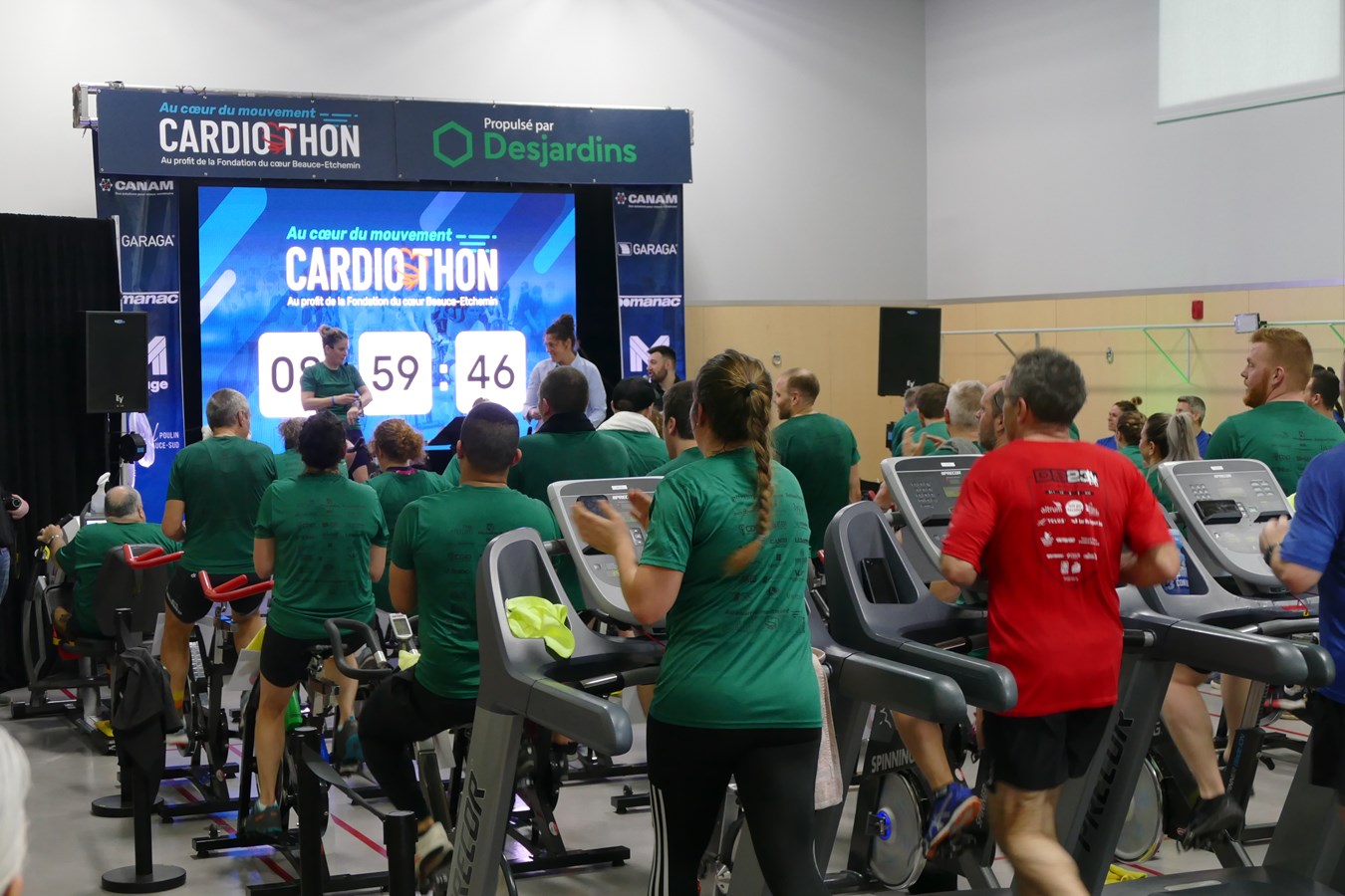 Les sportifs prennent d'assaut le gymnase de la Fondation du coeur Beauce-Etchemin