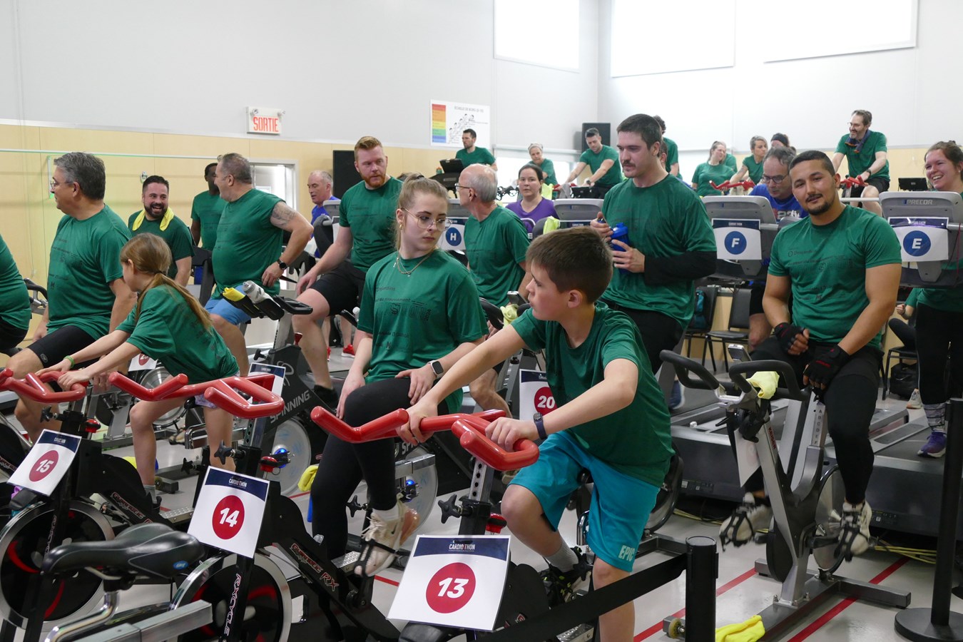 Les sportifs prennent d'assaut le gymnase de la Fondation du coeur Beauce-Etchemin