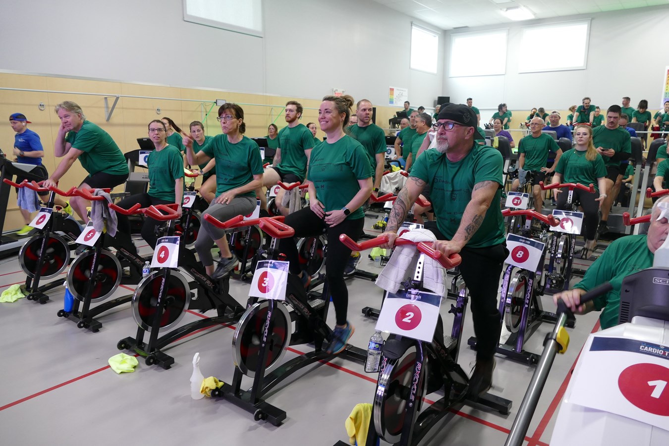 Les sportifs prennent d'assaut le gymnase de la Fondation du coeur Beauce-Etchemin