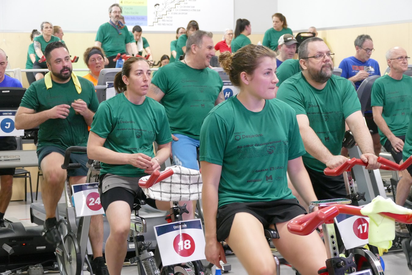 Les sportifs prennent d'assaut le gymnase de la Fondation du coeur Beauce-Etchemin