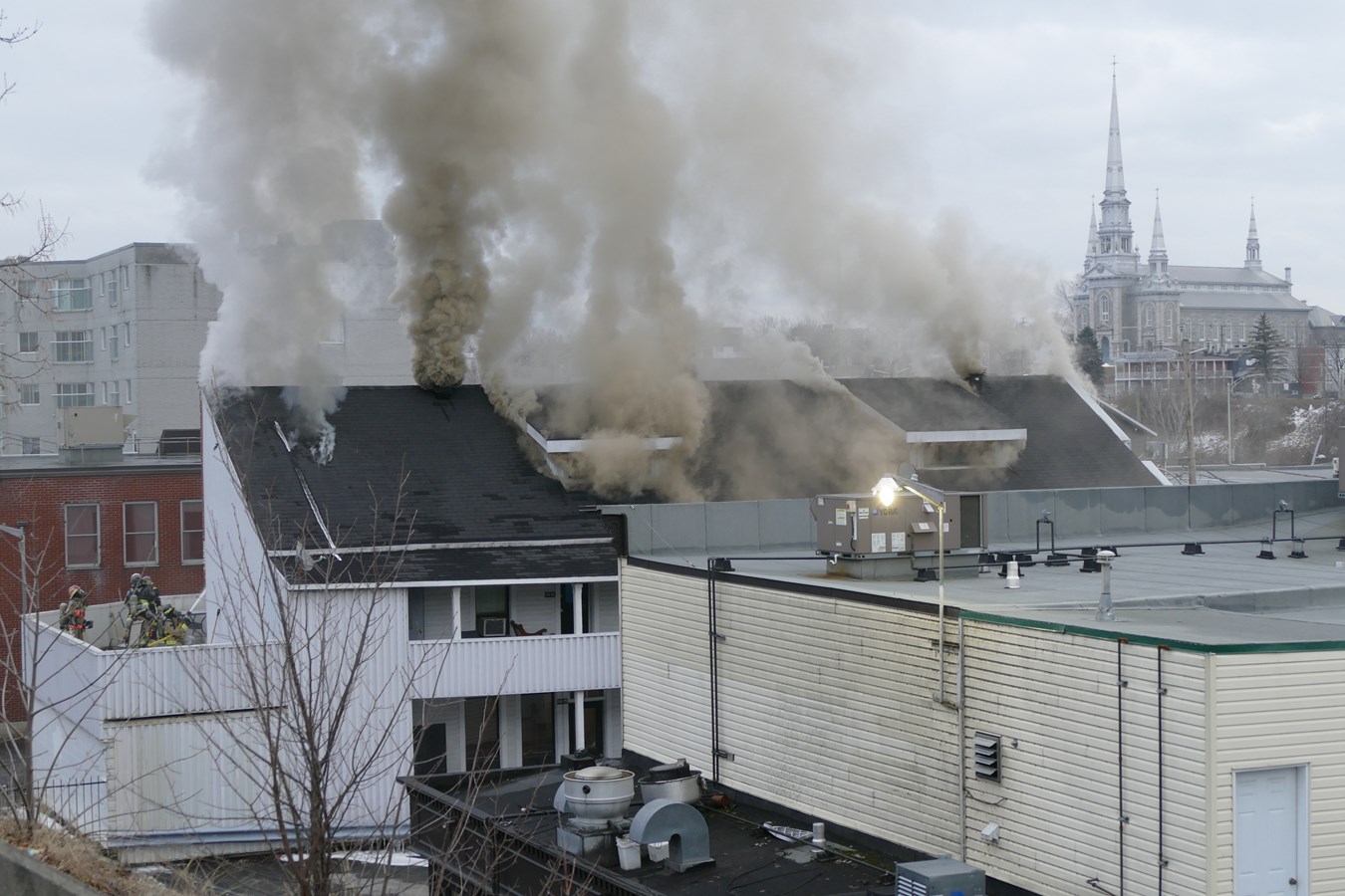 Saint-Georges : un important incendie sur la 1re avenue