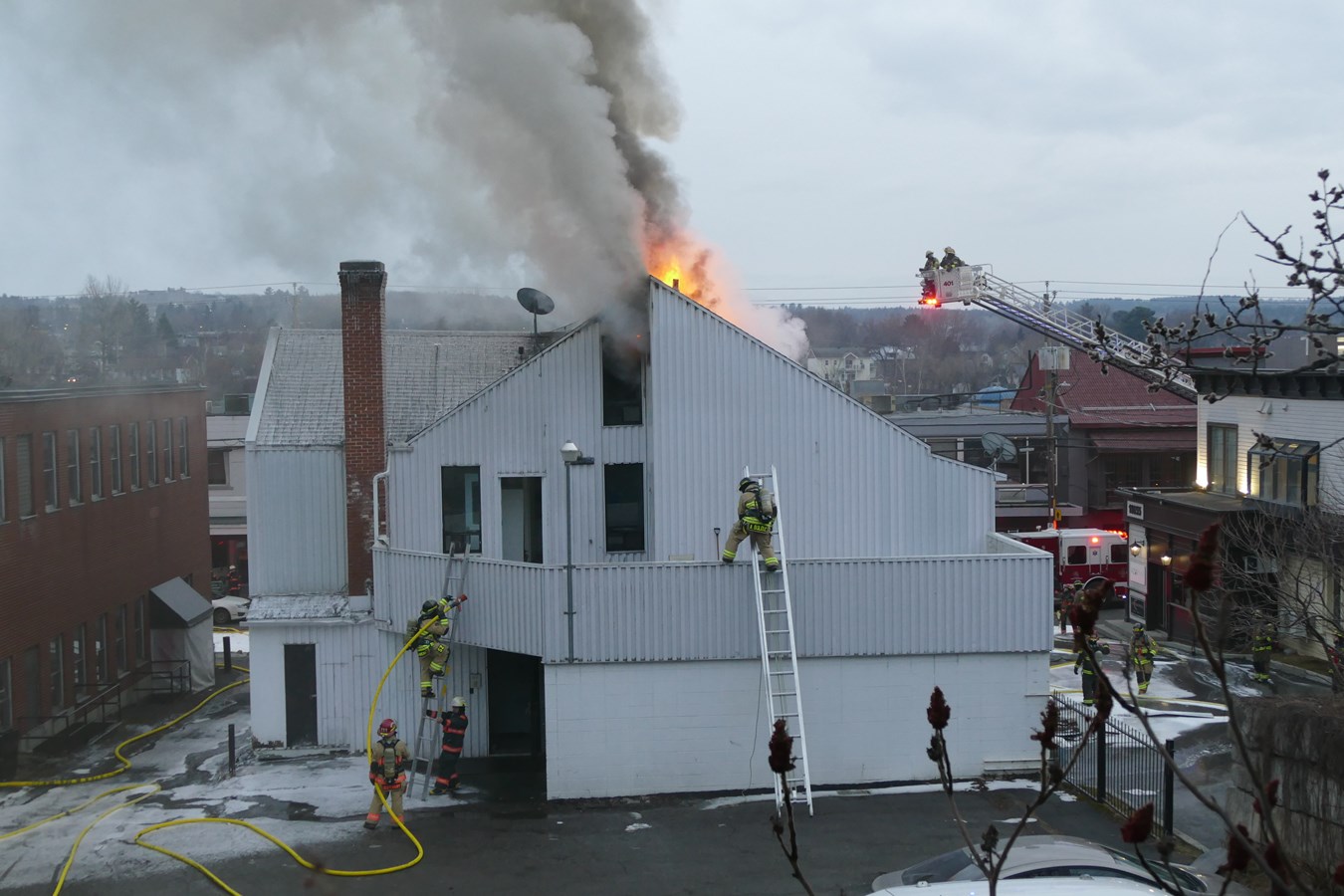 Saint-Georges : un important incendie sur la 1re avenue