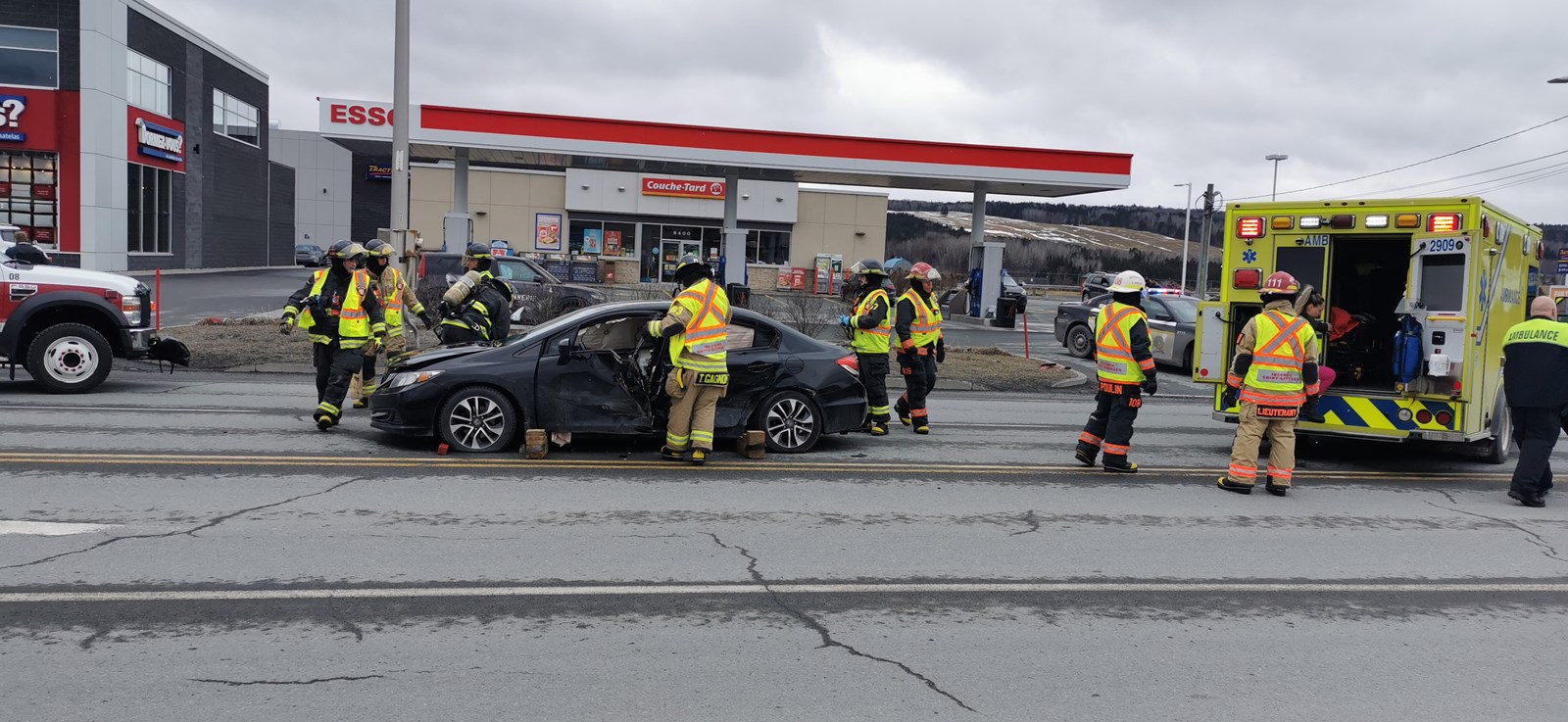 Accident sur le boulevard Lacroix: une blessée mineure