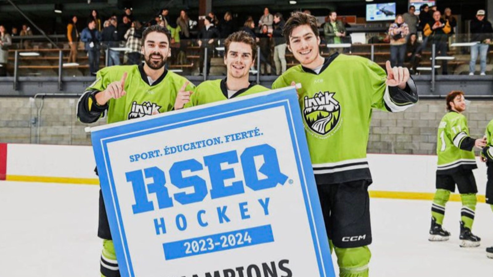 Félix-Antoine Gosselin, William Lepage et Mathieu Thibault.
