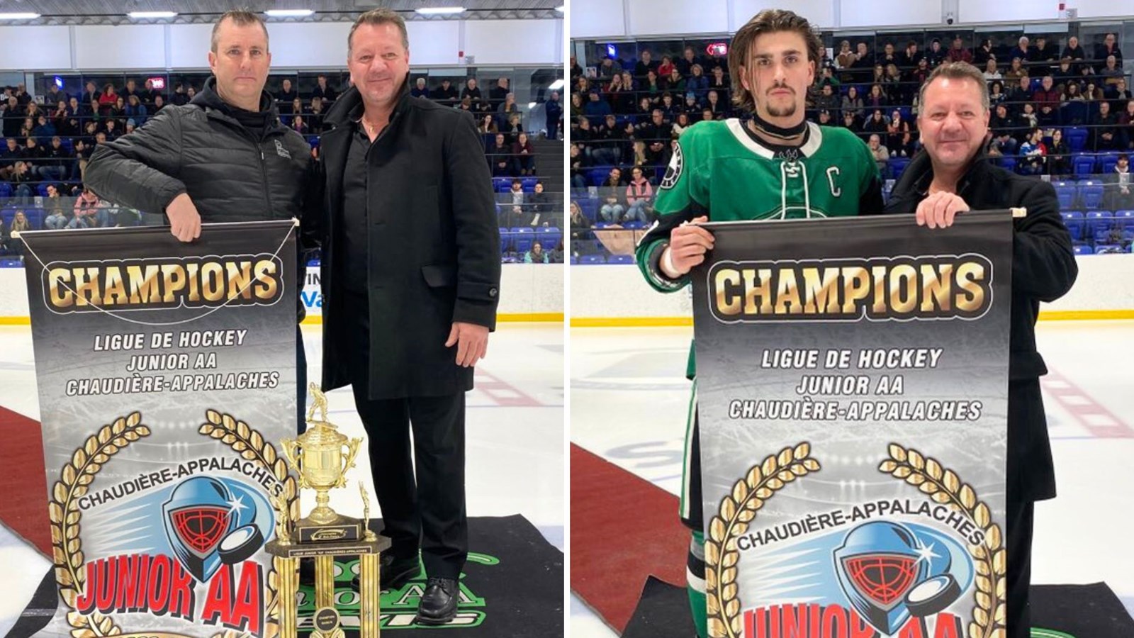 L'équipe championne, division Beauce, et meilleure équipe saison régulière: Les Beaucerons de Sainte-Marie; Équipe championne, division Littoral: L’Expert de Saint-Romuald.