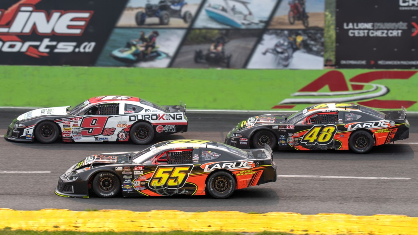 Les trois meilleurs de la saison 2023 sont de retour: le grand champion Raphaël Lessard (48), le vice-champion, Mathieu Kingsbury (9), et le troisième au classement,  William Larue (55).