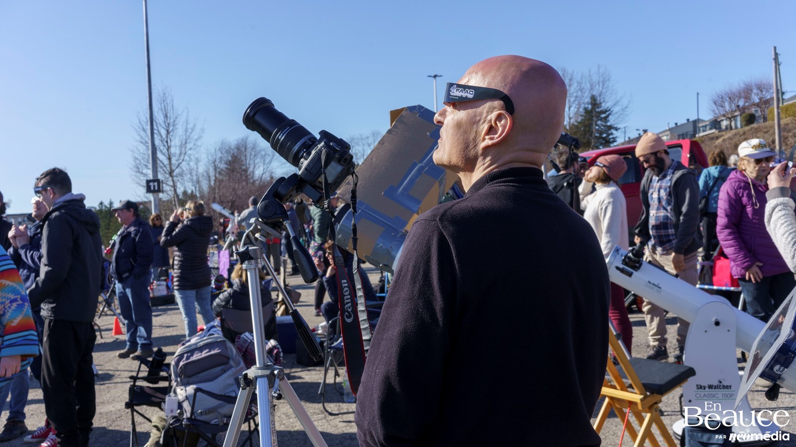 L'éclipse solaire totale à travers la lentille de nos journalistes