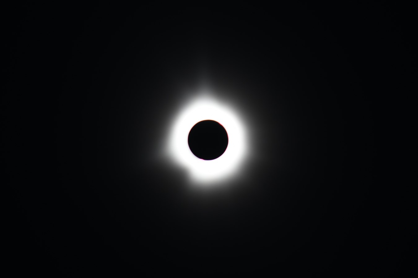 La communauté collégiale rassemblée pour observer l’éclipse solaire totale