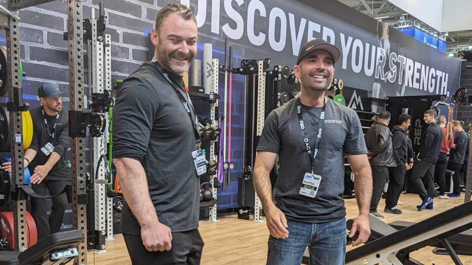 David Pépin (à droite) au salon FIBO