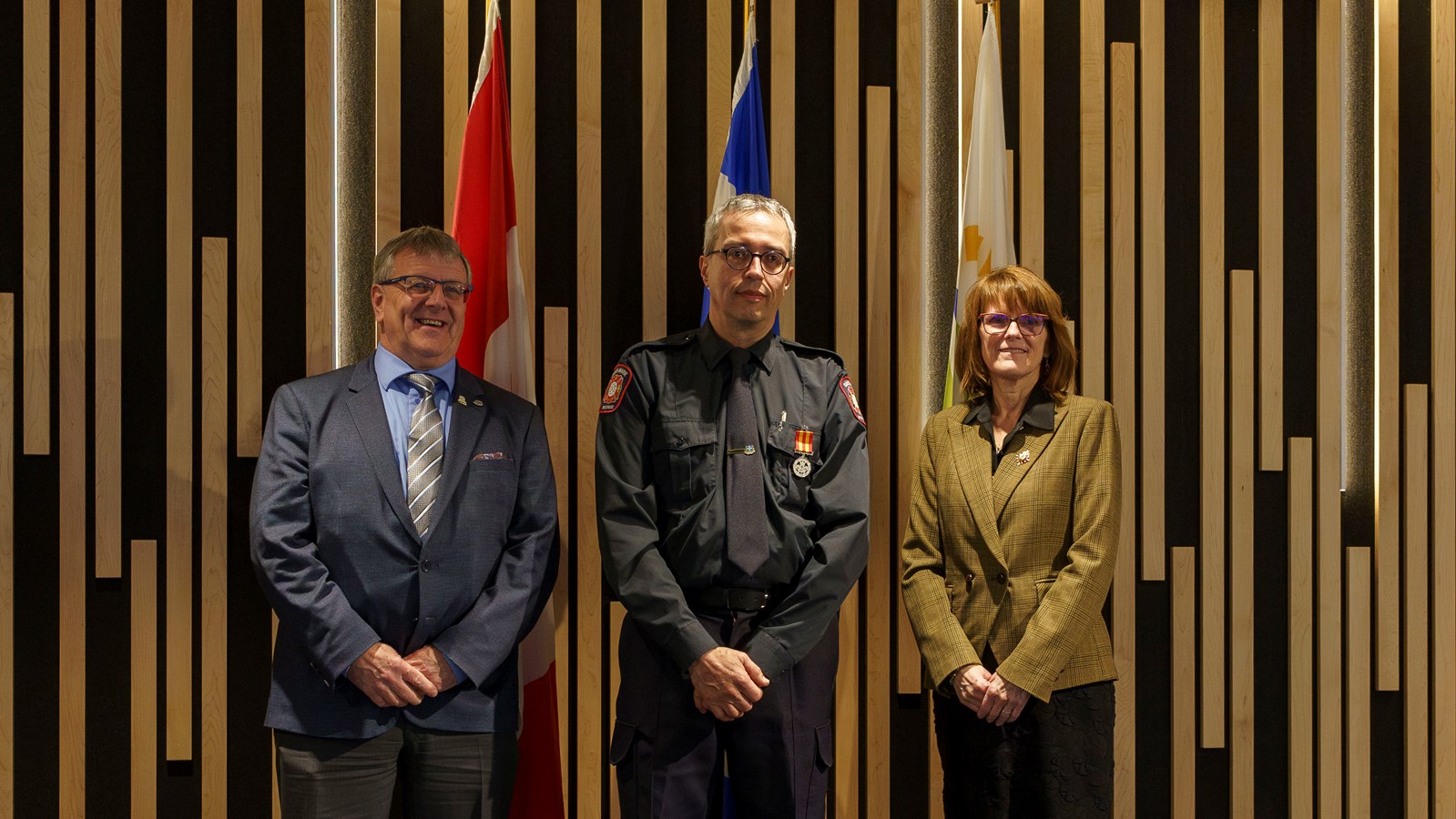 Remise de médailles: 29 pompiers honorés en Nouvelle-Beauce