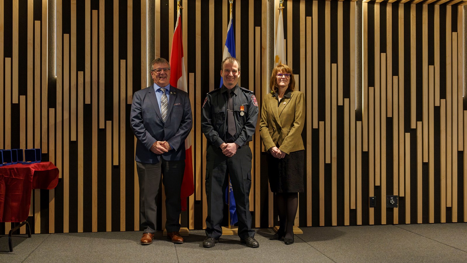 Remise de médailles: 29 pompiers honorés en Nouvelle-Beauce