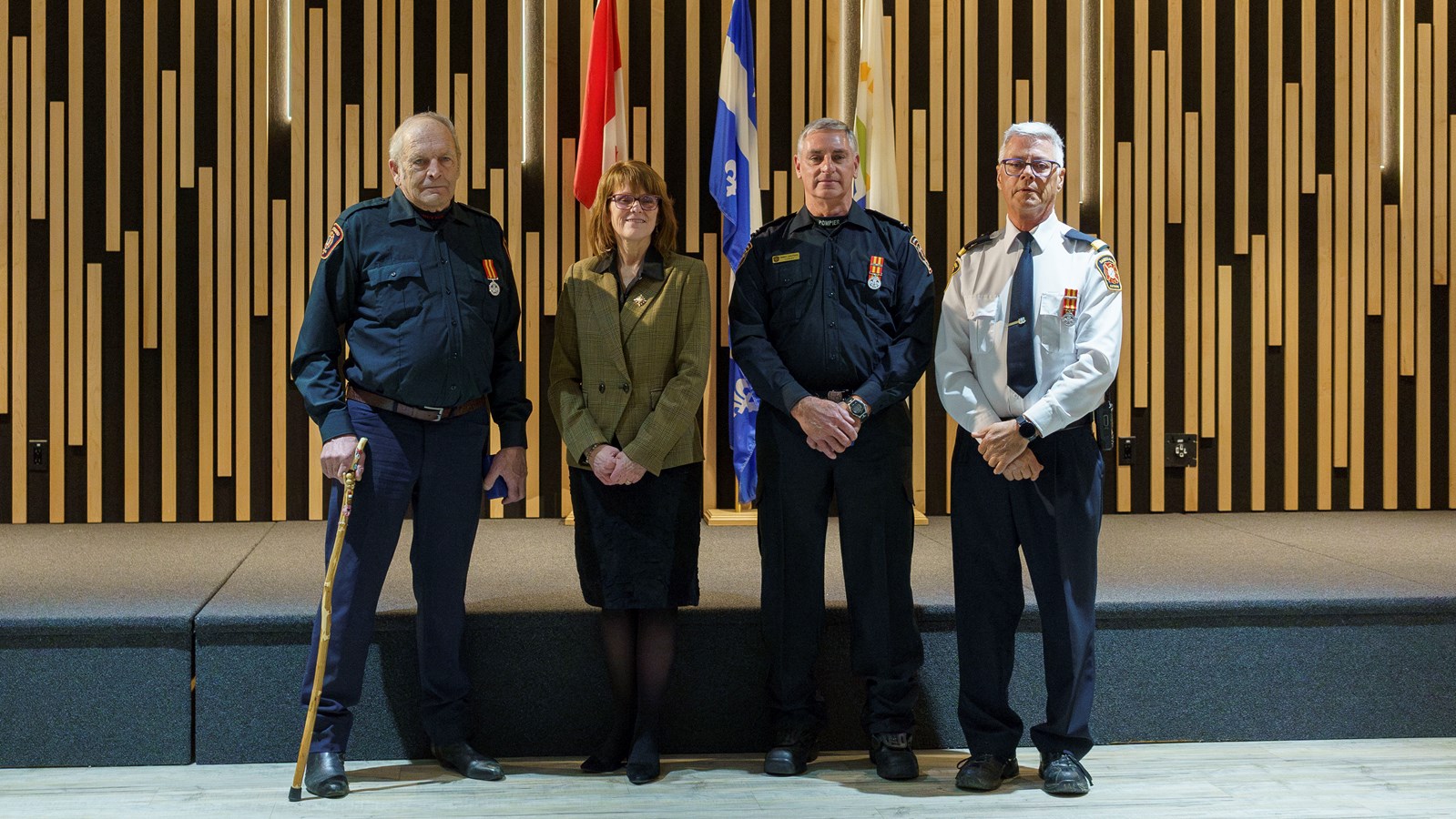Remise de médailles: 29 pompiers honorés en Nouvelle-Beauce