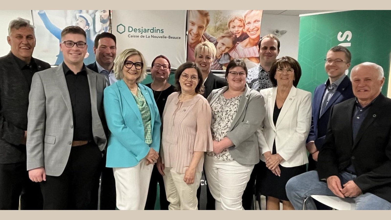 Les membres du conseil d’administration de la Caisse Desjardins de La Nouvelle-Beauce.