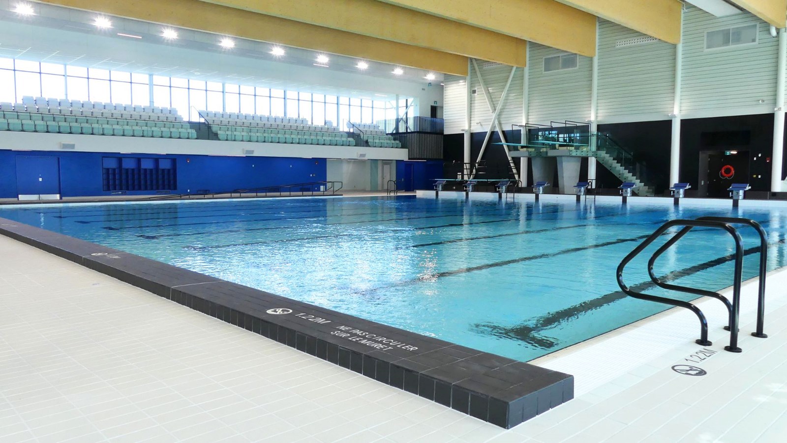 Le nouveau complexe multisport, dont on aperçoit ici la piscine, est un atout important dans la candidature de Saint-Georges, pour l'obtention des Jeux du Québec.