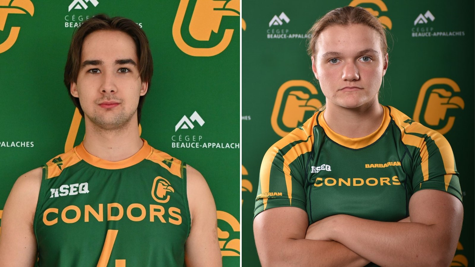 Julien Bernard-Grenier (équipe junior) et Catherine Goupil (haltérophilie)