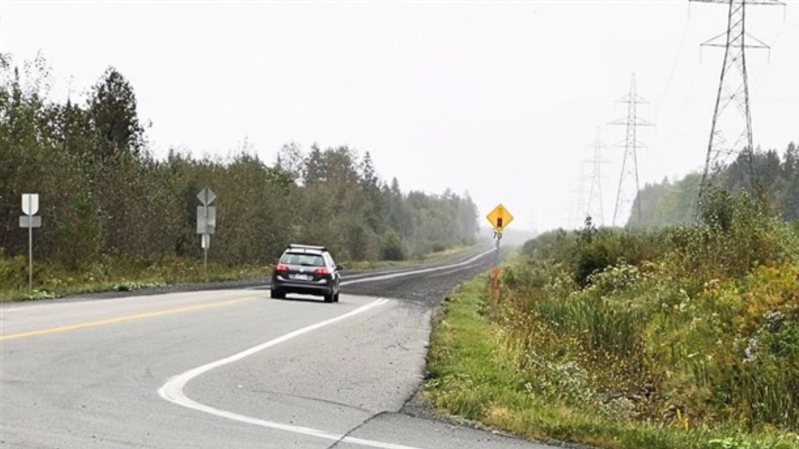 La route du Parc Industriel, dite «route de desserte».