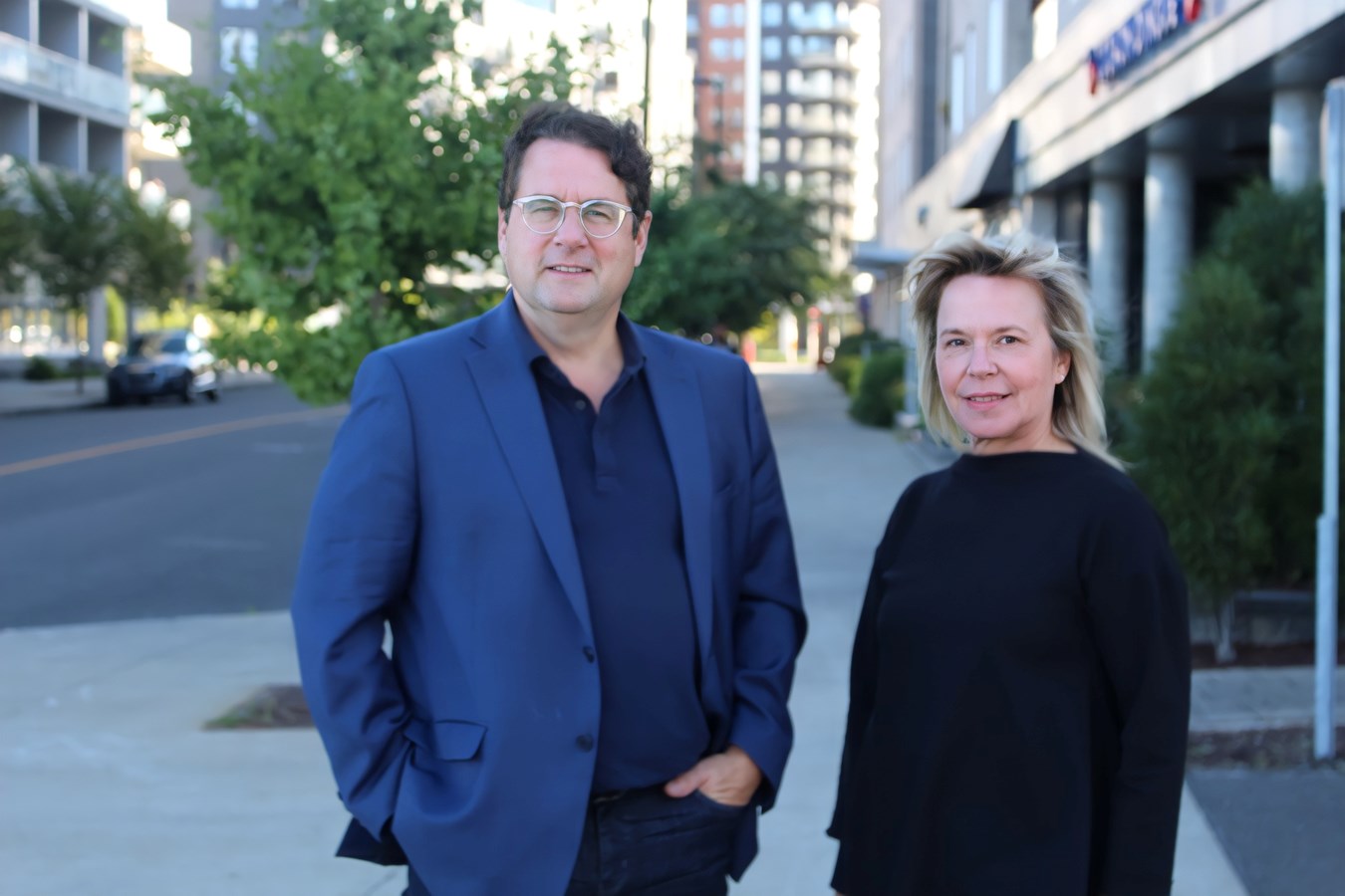 Bernard Drainville et Martine Biron