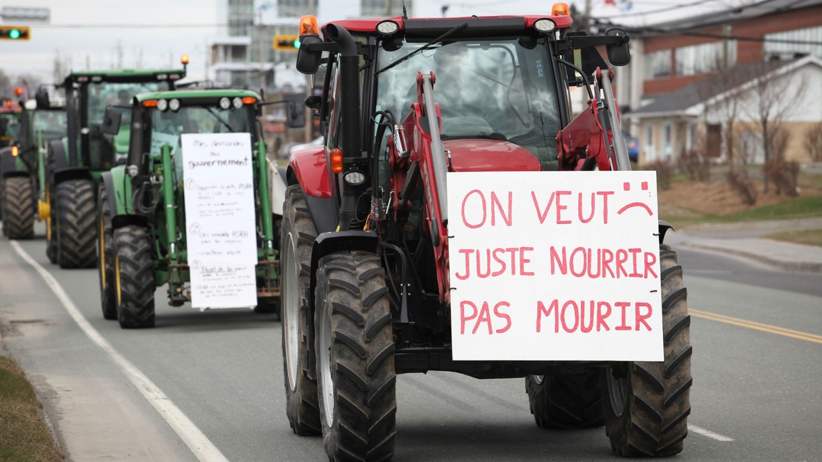 Plusieurs centaines de membres de l'UPA de Chaudière-Appalaches avaient participé à une importante manifestation le 19 avril dernier, à Sainte-Marie-de-Beauce.