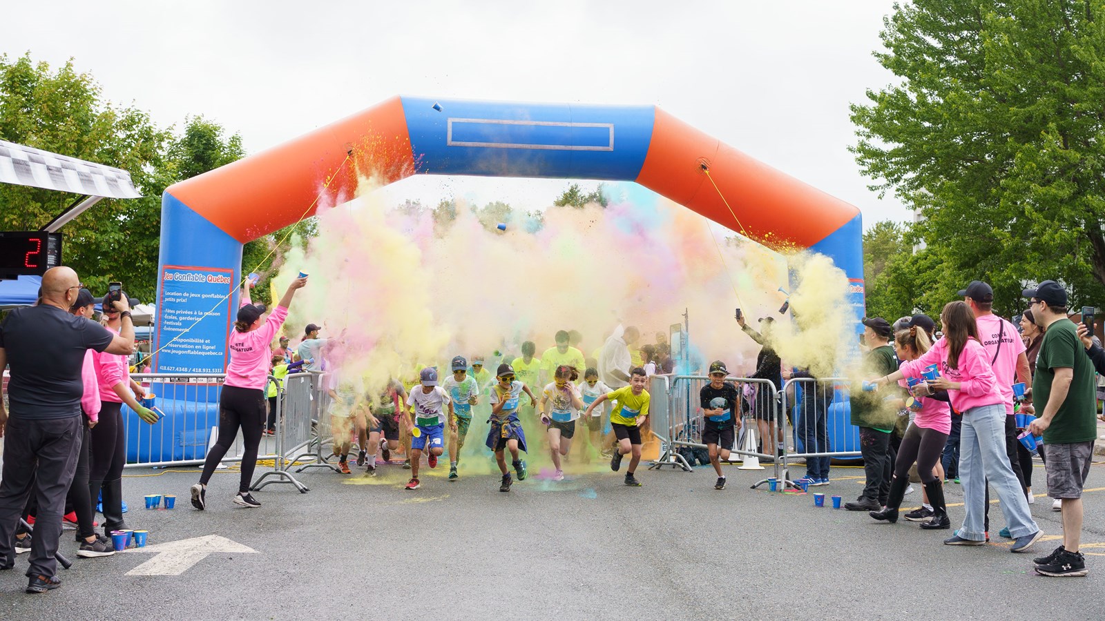 L’enthousiasme est là malgré la météo au Festival sportif de Sainte-Marie