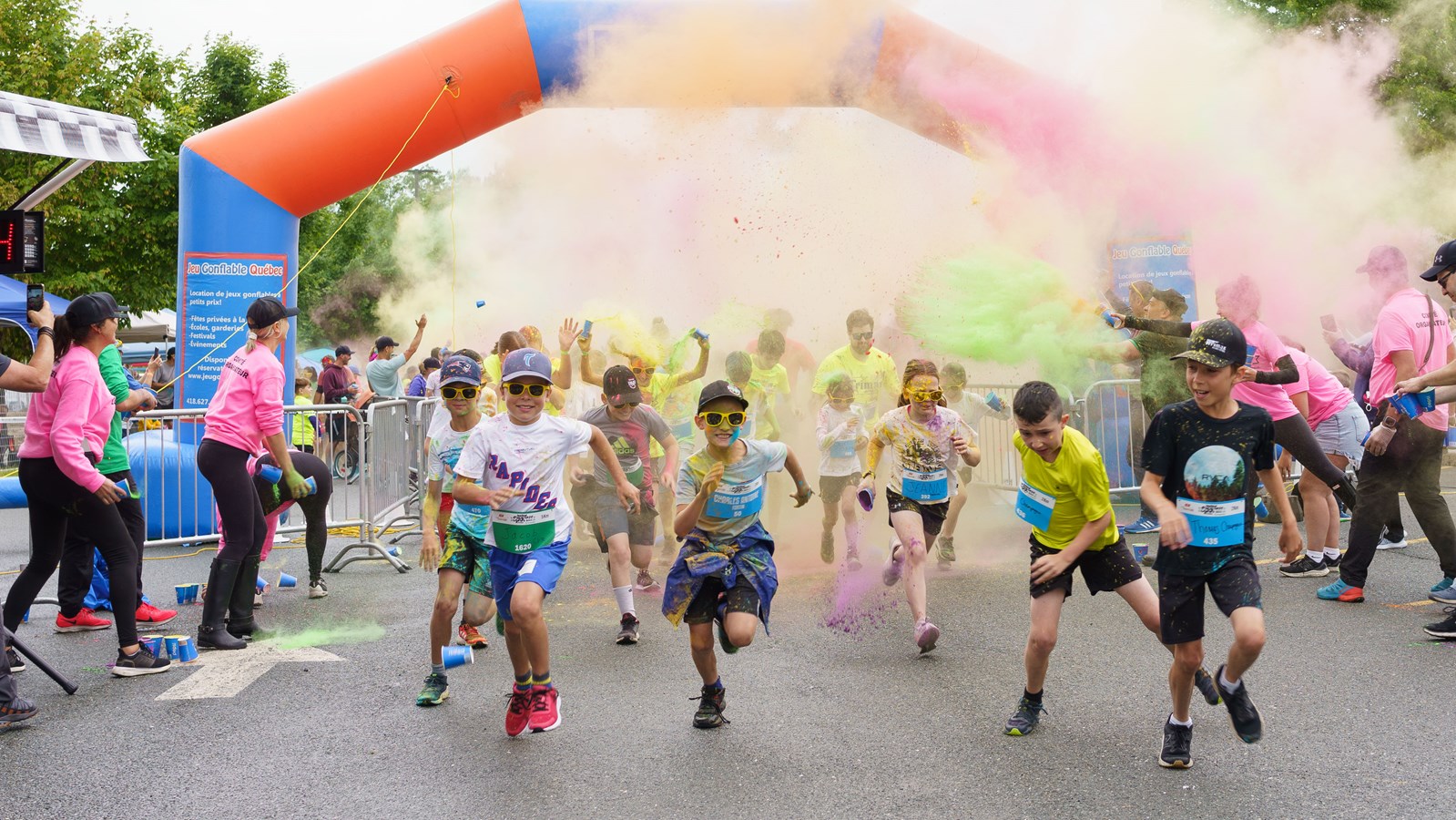 L’enthousiasme est là malgré la météo au Festival sportif de Sainte-Marie