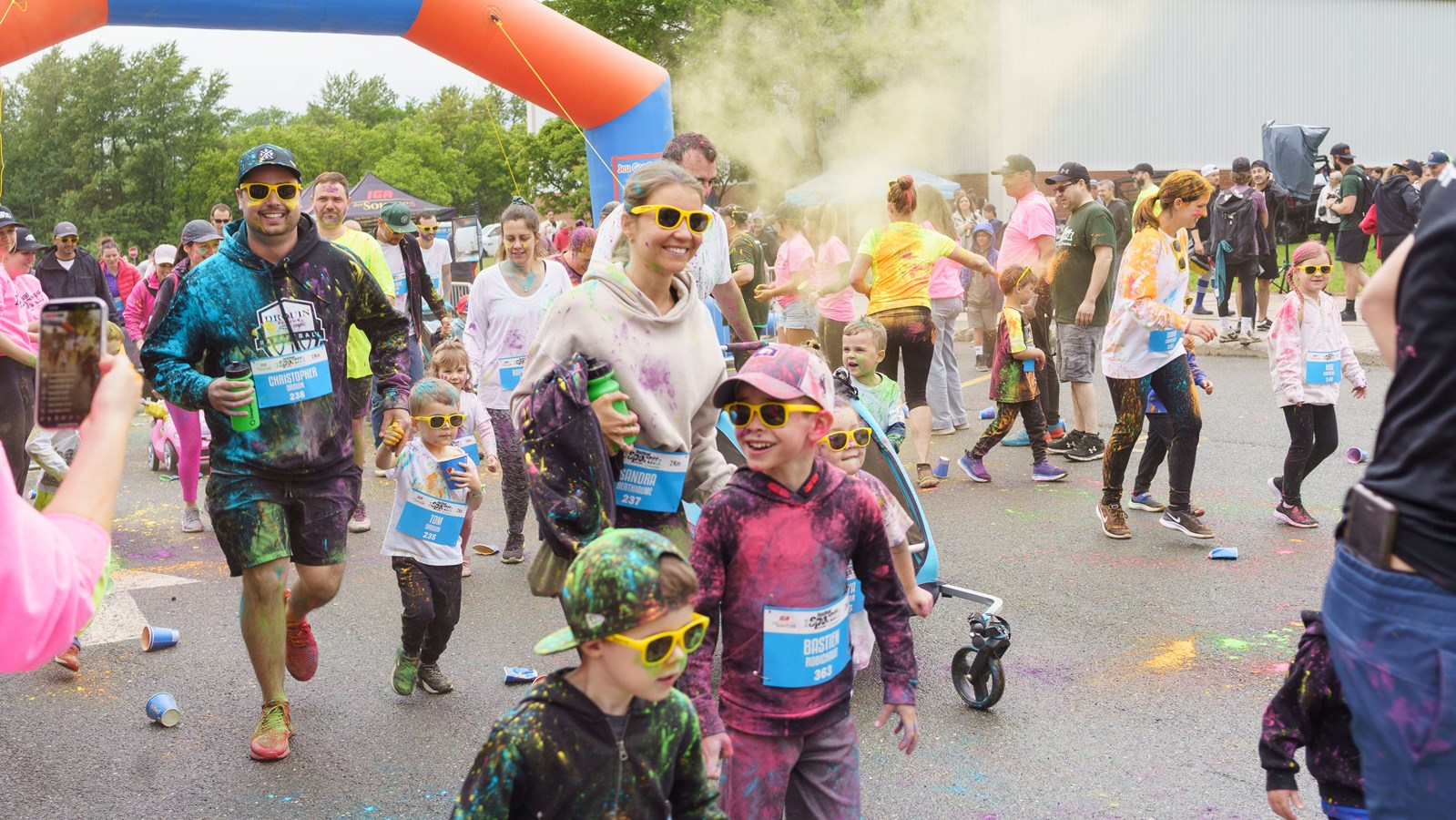 L’enthousiasme est là malgré la météo au Festival sportif de Sainte-Marie