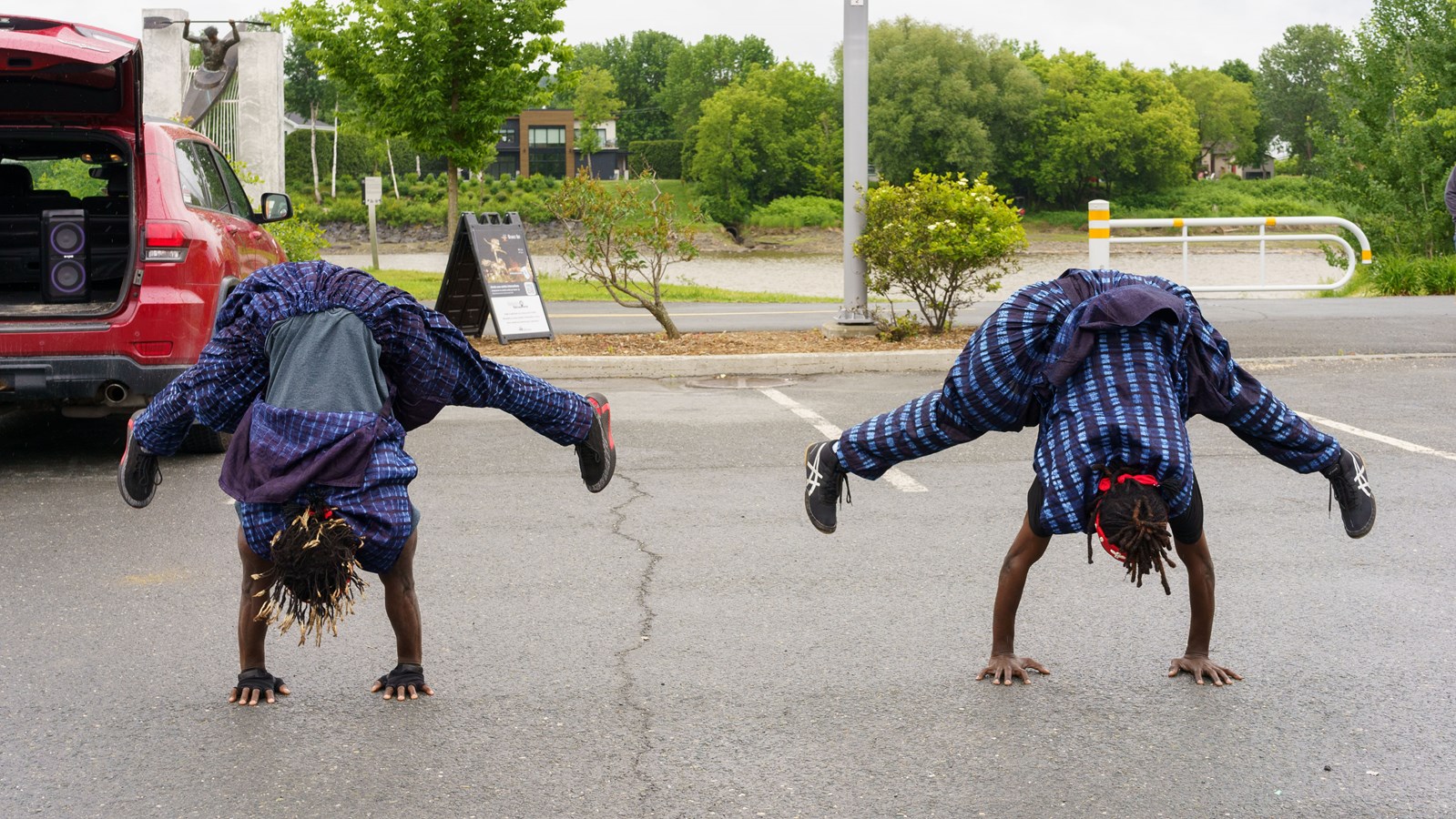 Démonstration acrobatique pour Beauce art
