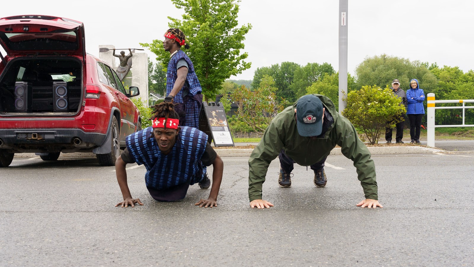 Démonstration acrobatique pour Beauce art
