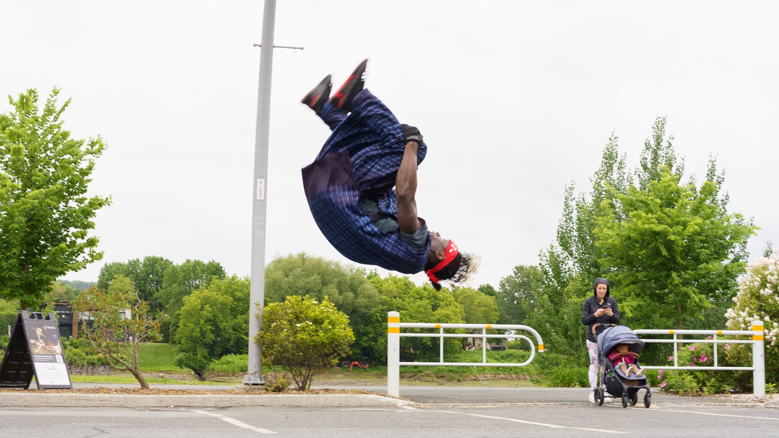 Démonstration acrobatique pour Beauce art