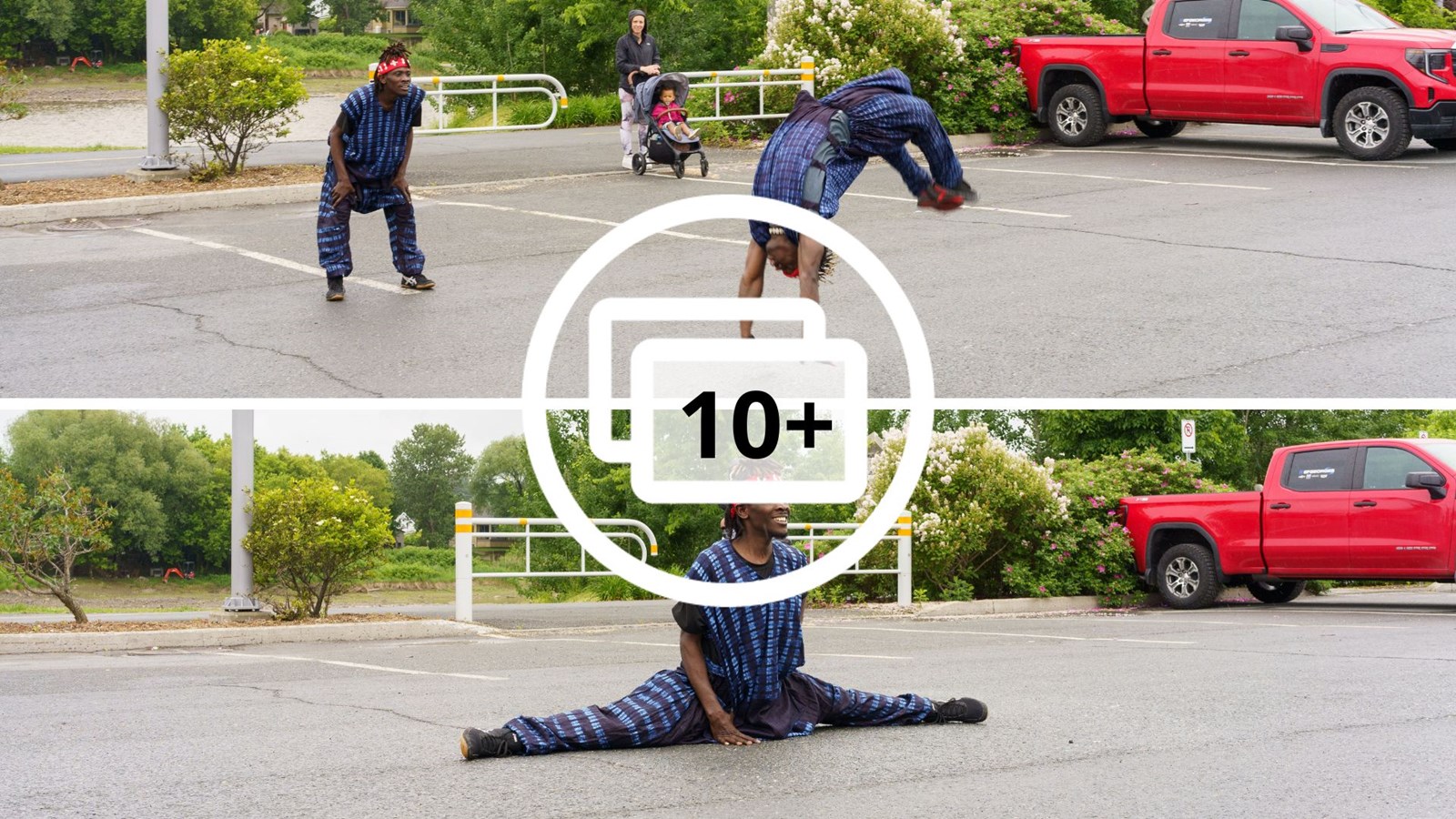 Démonstration acrobatique pour Beauce art