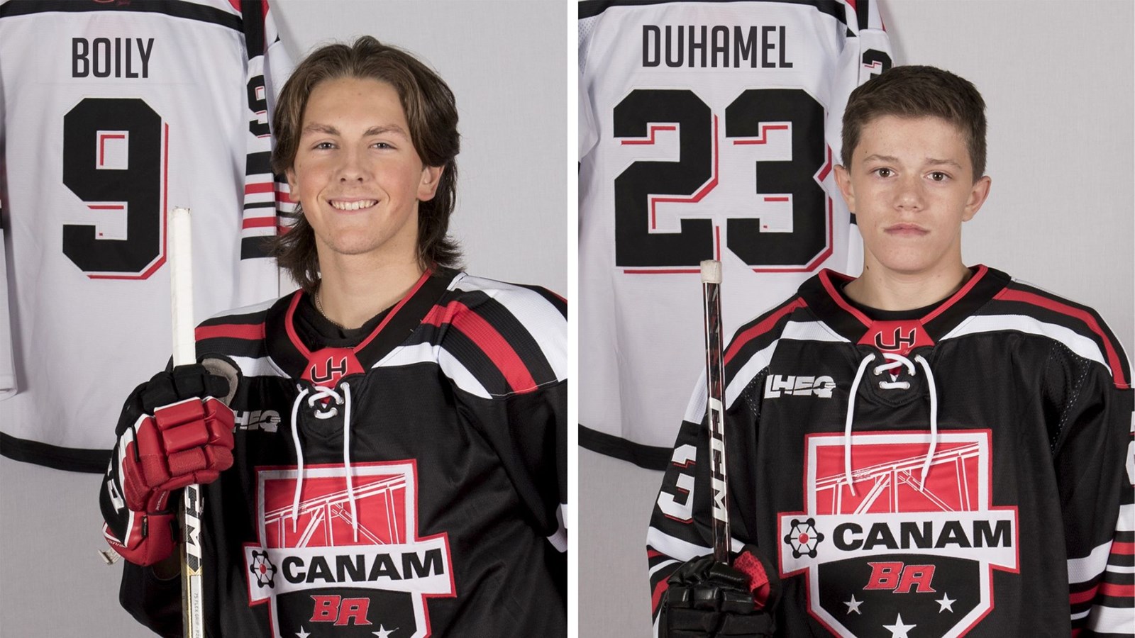 Noah Boily - Défenseur - 9 et Zachary Duhamel - Attaquant - 23