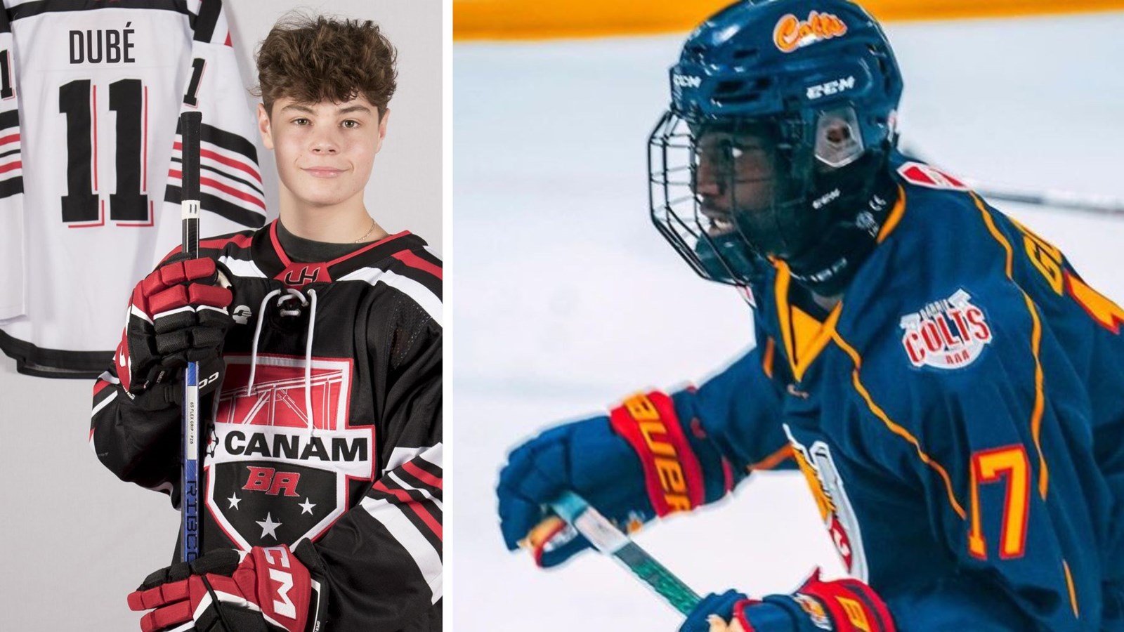 Charles-Antoine Dubé - Attaquant - 11 et Émile-Alexandro Lemieux-Goupil